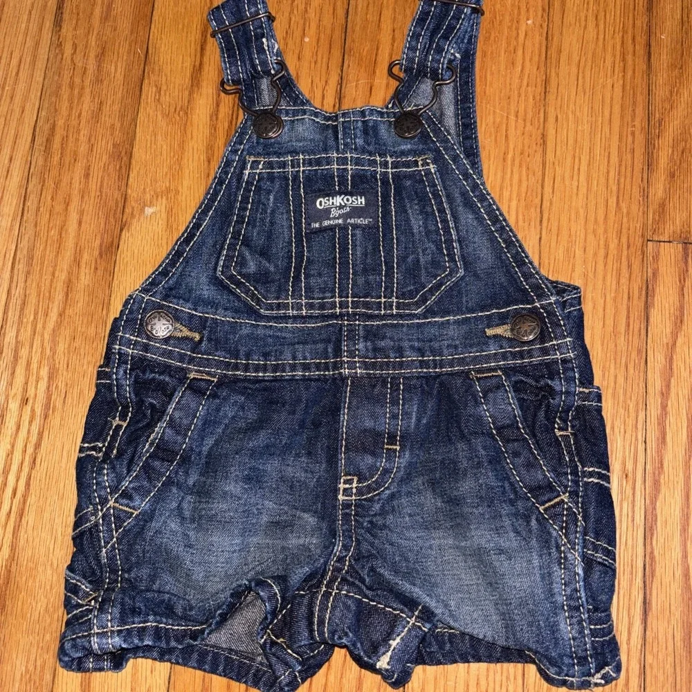 OshKosh B'gosh Baby Classic Denim Overalls 3M Shortalls 100% Cotton‎ Carpenter